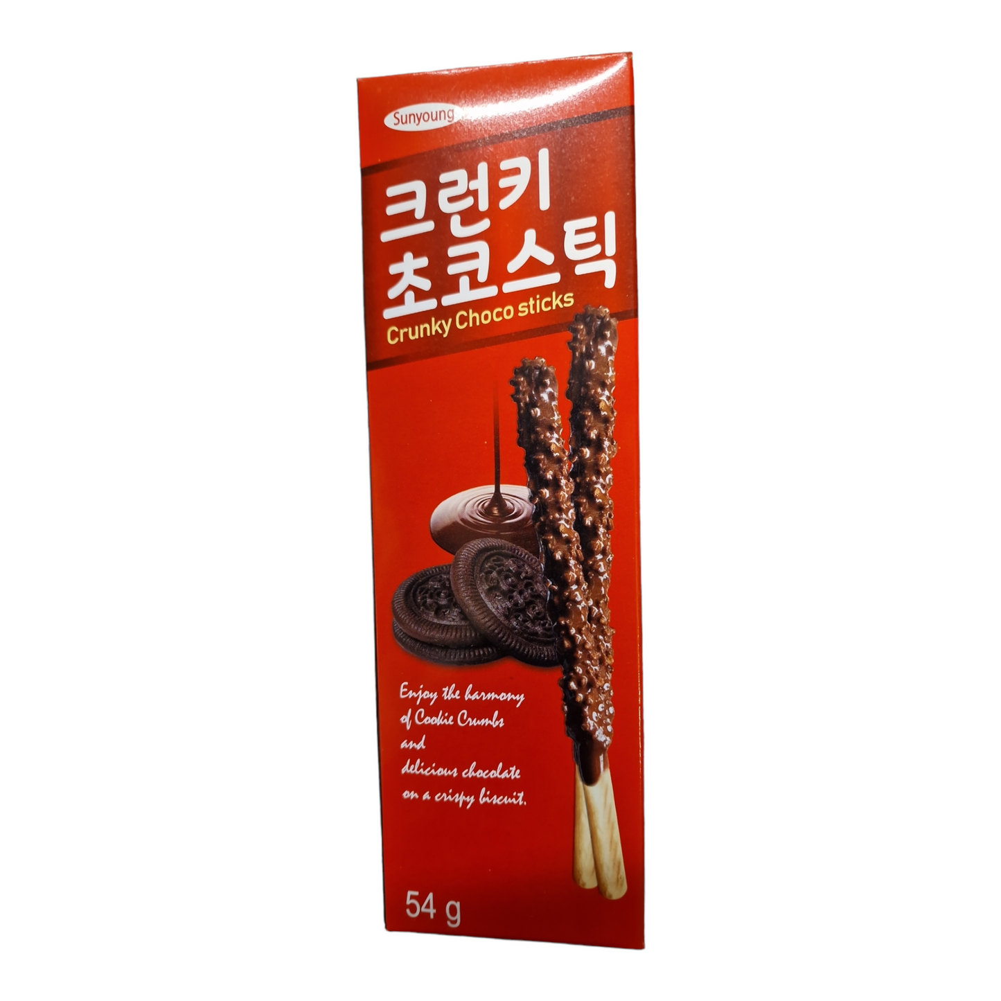 Choklad pinnar med krossade kakor 54g, Sunyoung