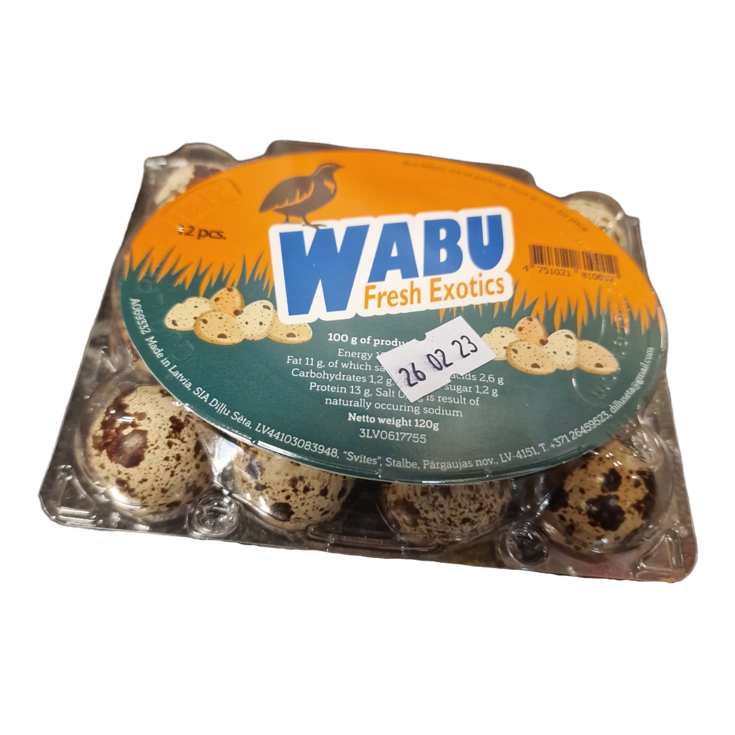 Färska Vaktelägg 12-pack, wabu