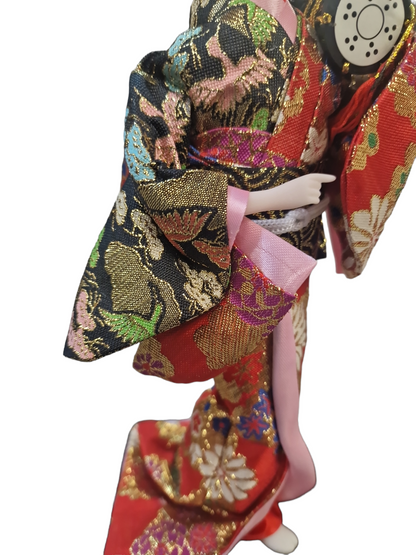 Japansk geisha med kimono