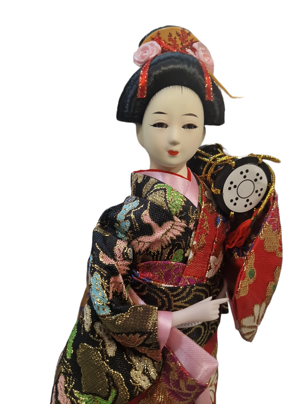 Japansk geisha med kimono