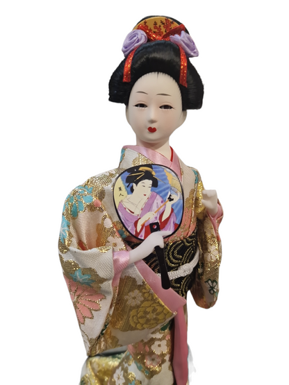 Japansk geisha med kimono