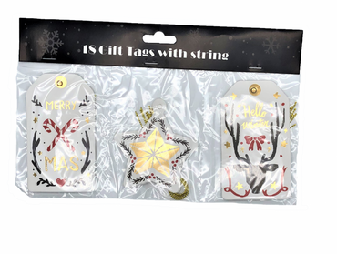 Jul Ettiket 18-pack Osorterad