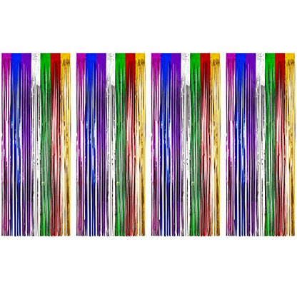 färgglada glitter dörrdraperi