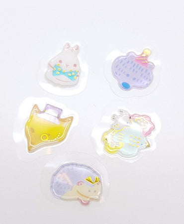 2 in 1 Jelly Konfetti/Klistermärken