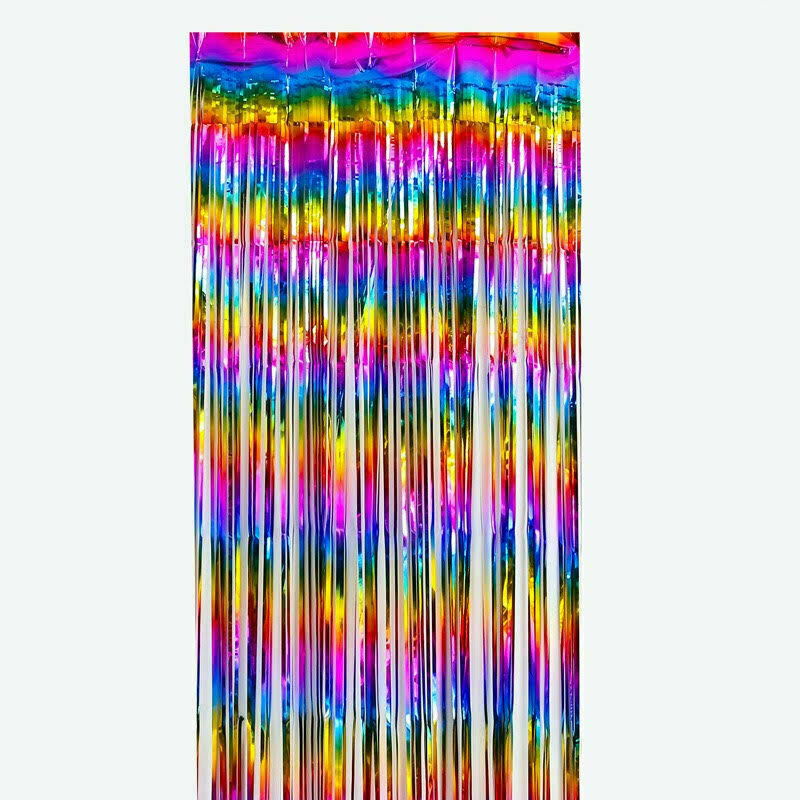 färgglada glitter dörrdraperi