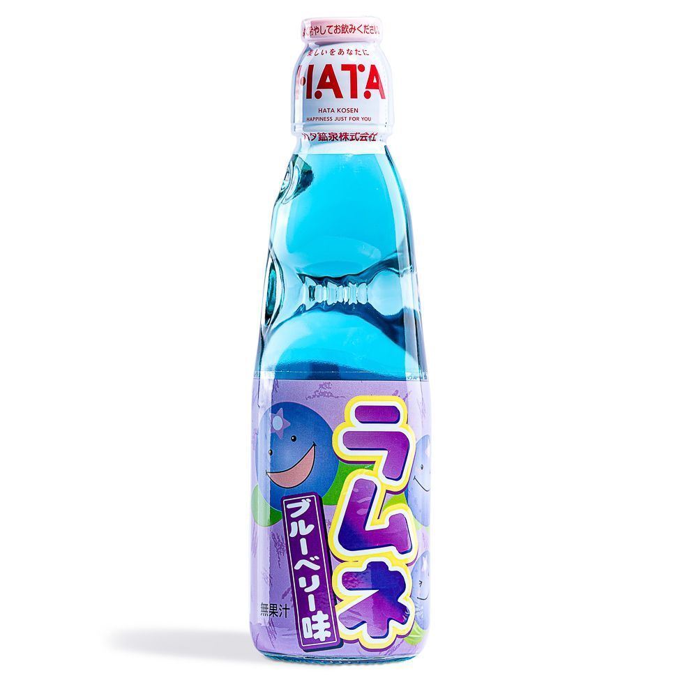 Hatakosen Ramune Soda - Blueberry Flavour 200ml