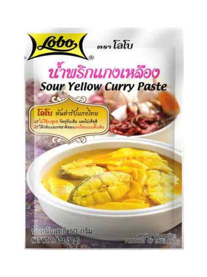 Sour Yellow Curry Paste 50g Lobo Thailand